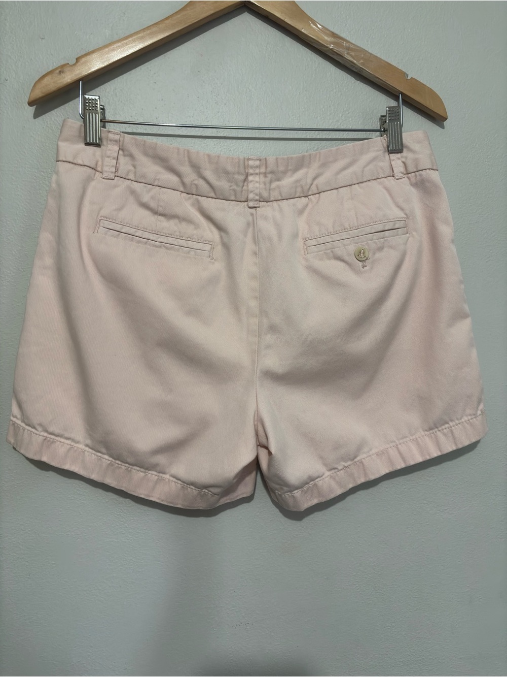 J. Crew City Fit Chino Classic Twill Shorts Light Pink Size 8 100% Cotton - Picture 4 of 6